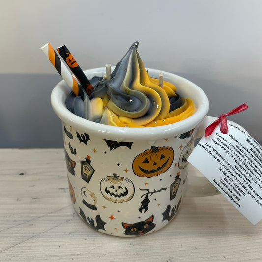 Bougie mug Happy Halloween