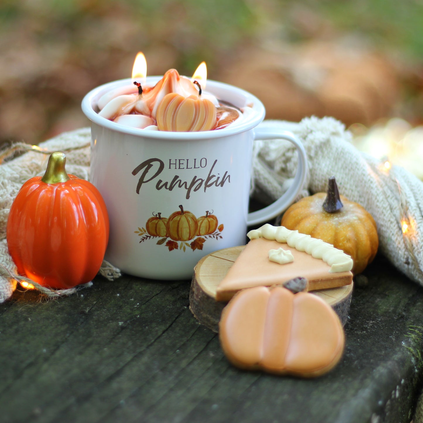 Bougie mug Hello Pumpkin