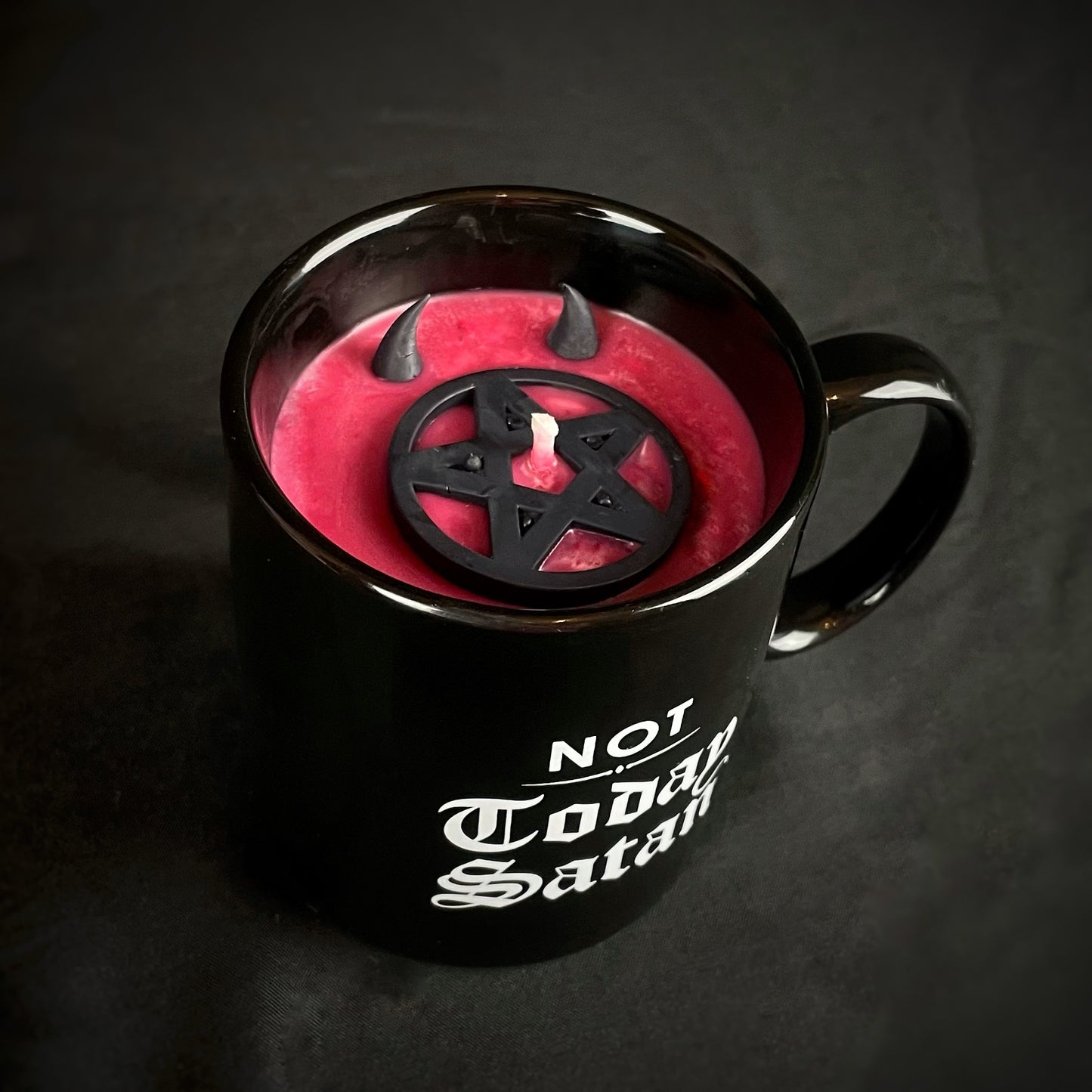 Bougie mug Not today Satan