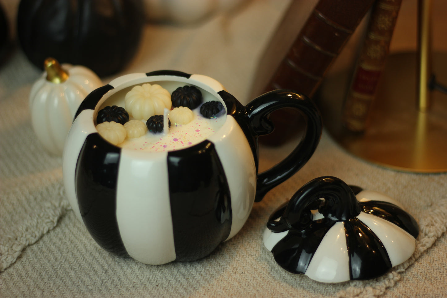 Bougie mug Citrouille monochrome