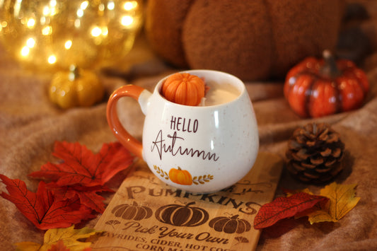 Bougie mug Hello Autumn