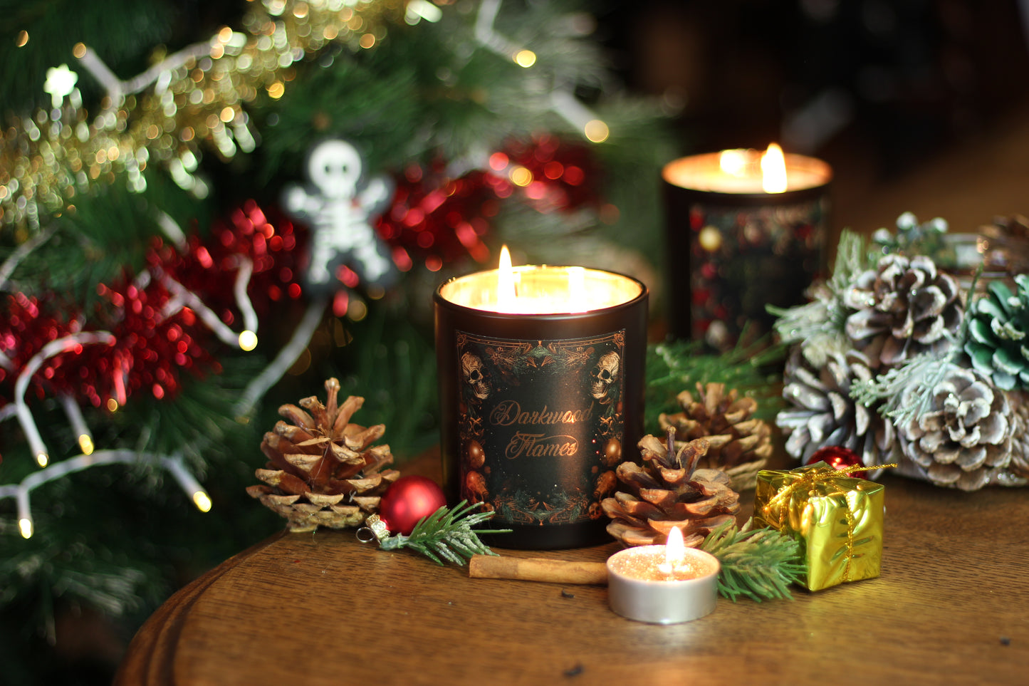 Bougie Darkwood Flames