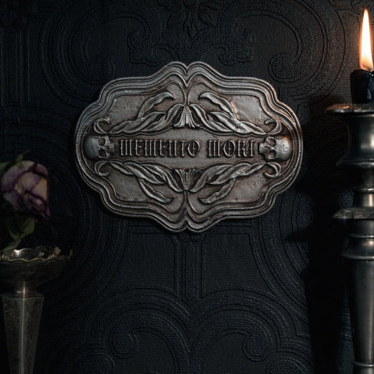 Décoration plaque Mémento Mori