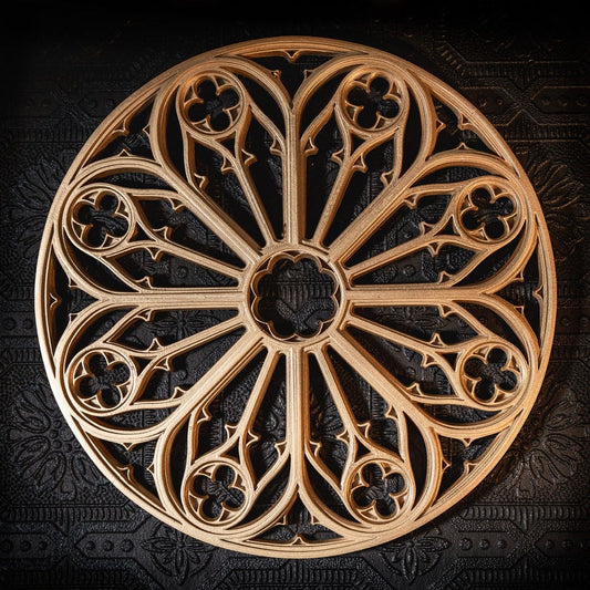 Rosace Gothique dorée