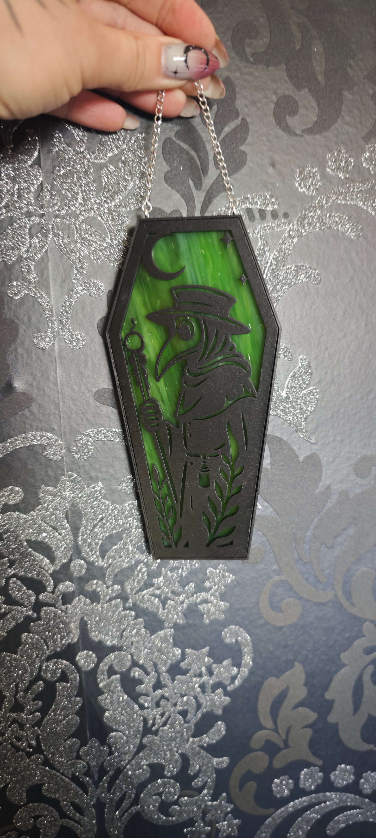 Cercueil verre Plague vert