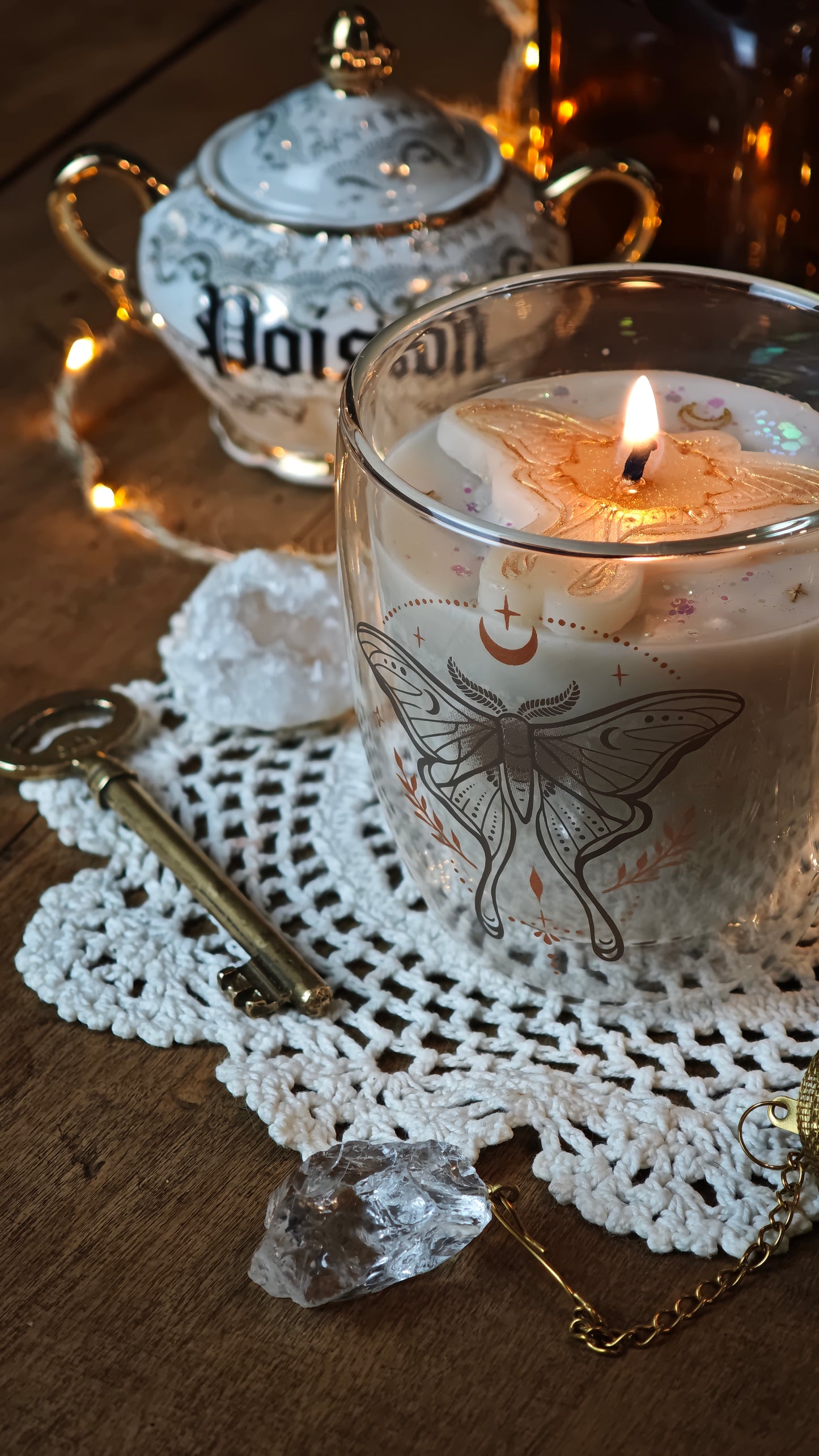 Bougie mug Moth et infuseur à thé