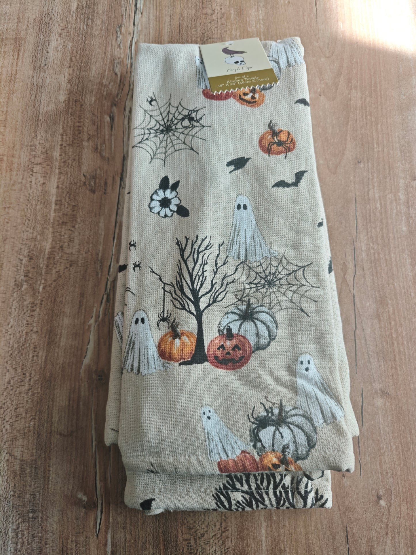 Lot torchons fantômes & citrouilles