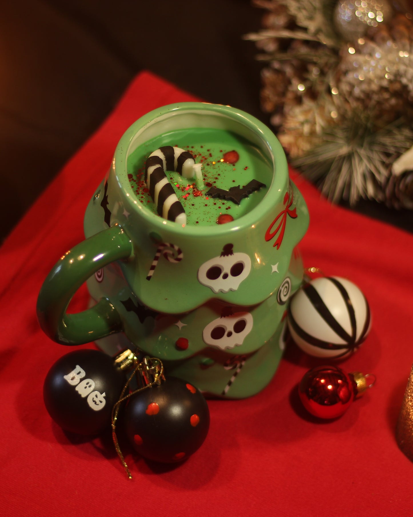 Bougie mug Creepmas Tree