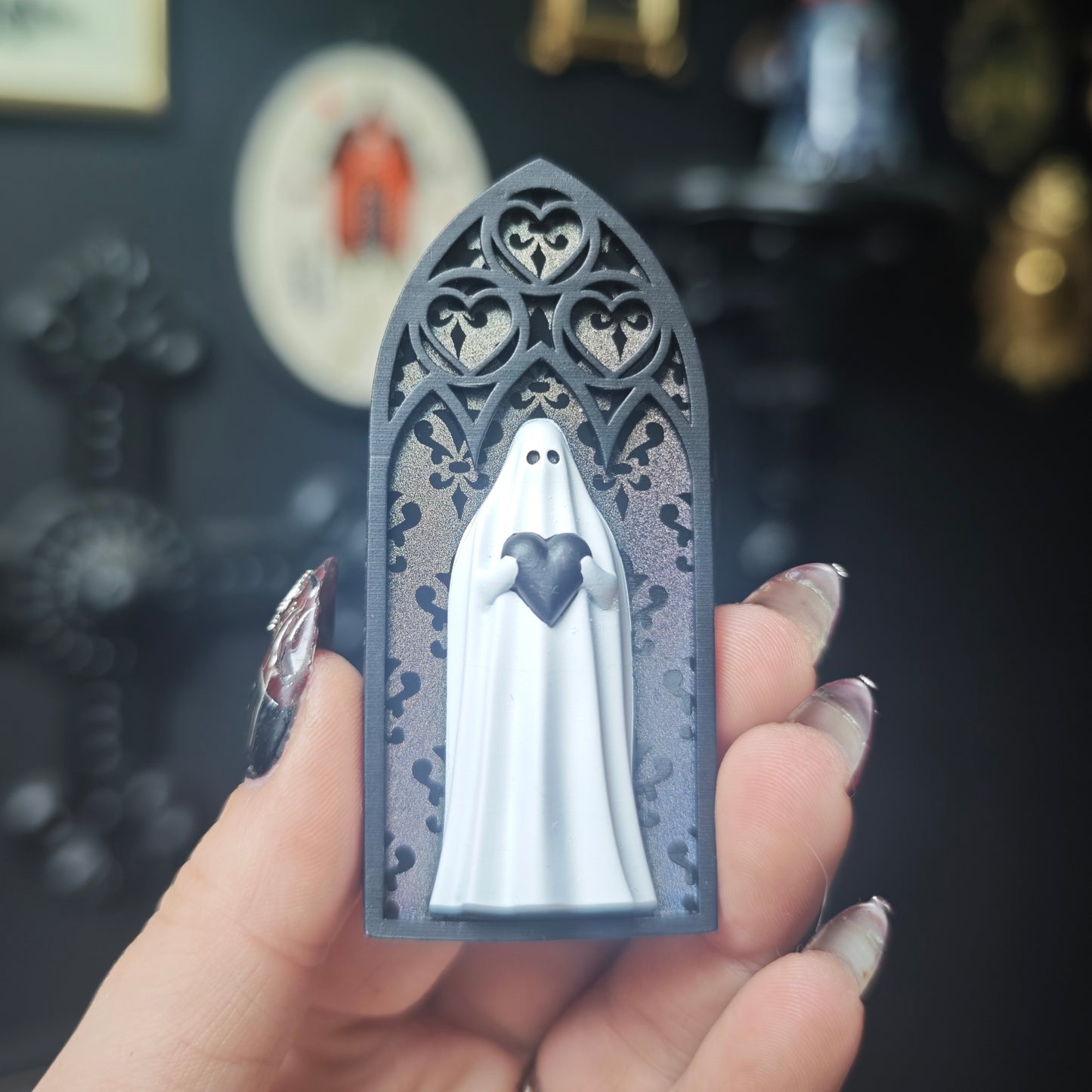 Magnet fantôme cathédrale holographique baroque arche coeur