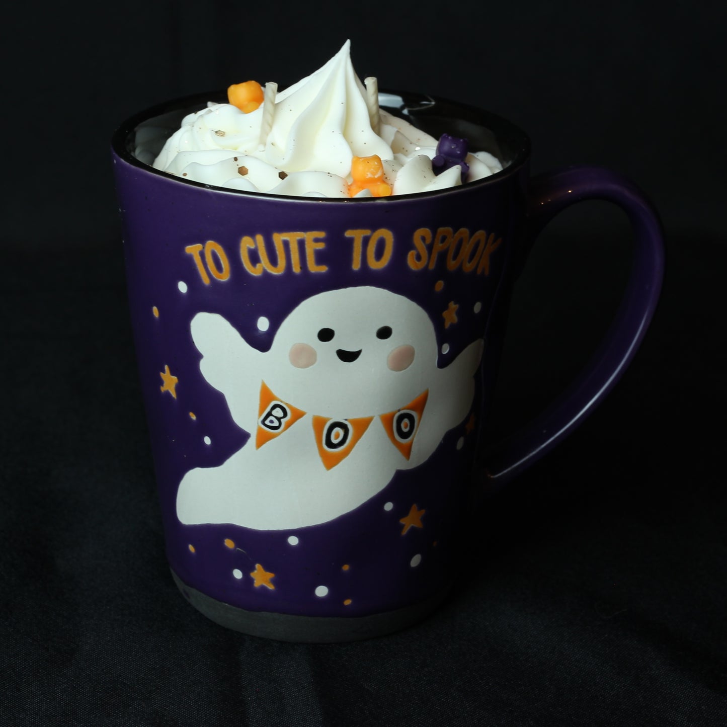 Bougie mug Too cute to Spook