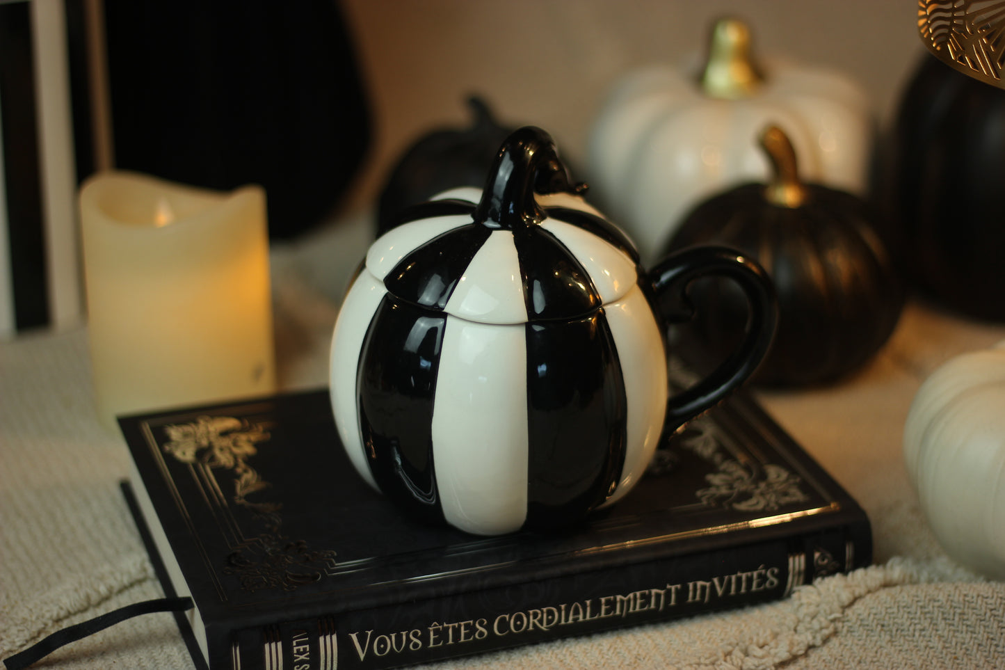 Bougie mug Citrouille monochrome