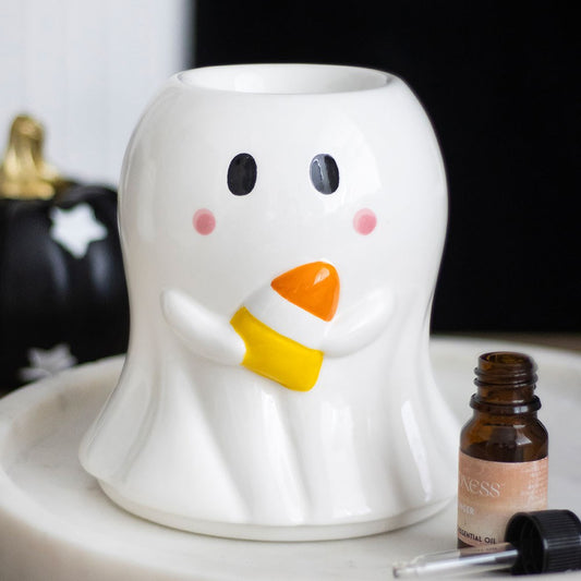 Brûleur pour fondants parfumé fantôme Candy Corn