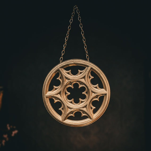 Décoration Rosace dorée Cornélius