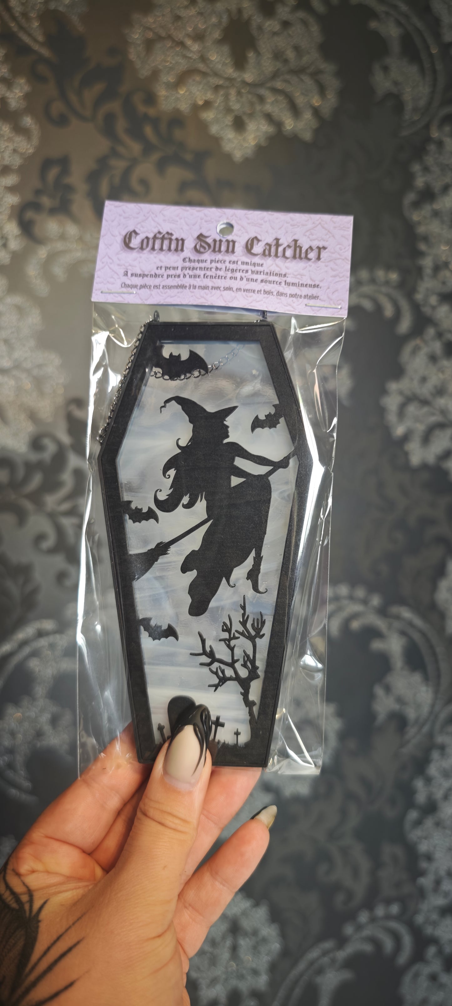 Cercueil verre sorcière fumée blanche 1
