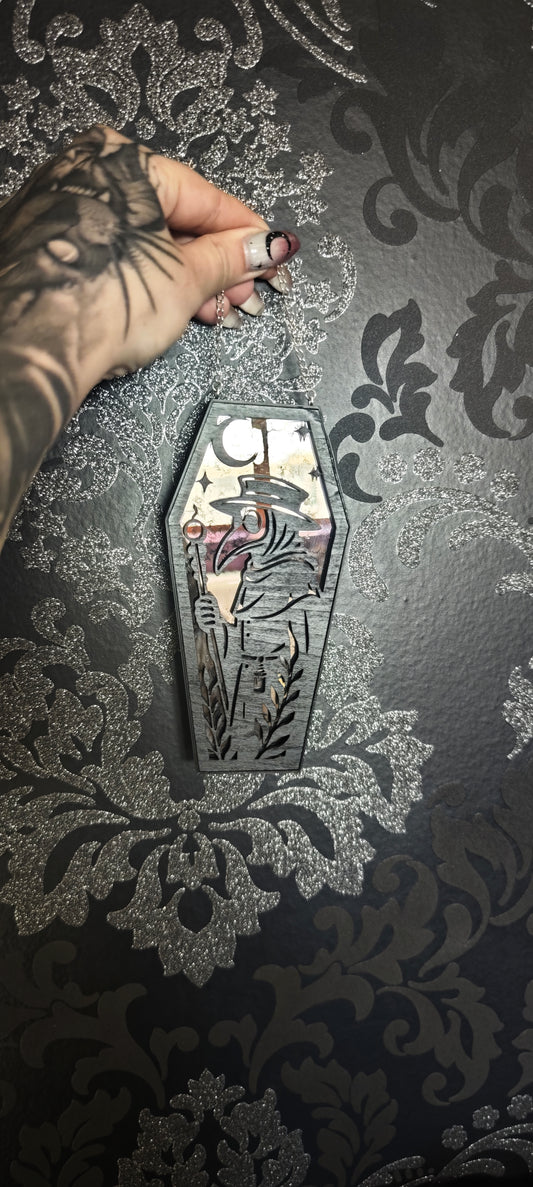 Cercueil verre Plague verre miroir