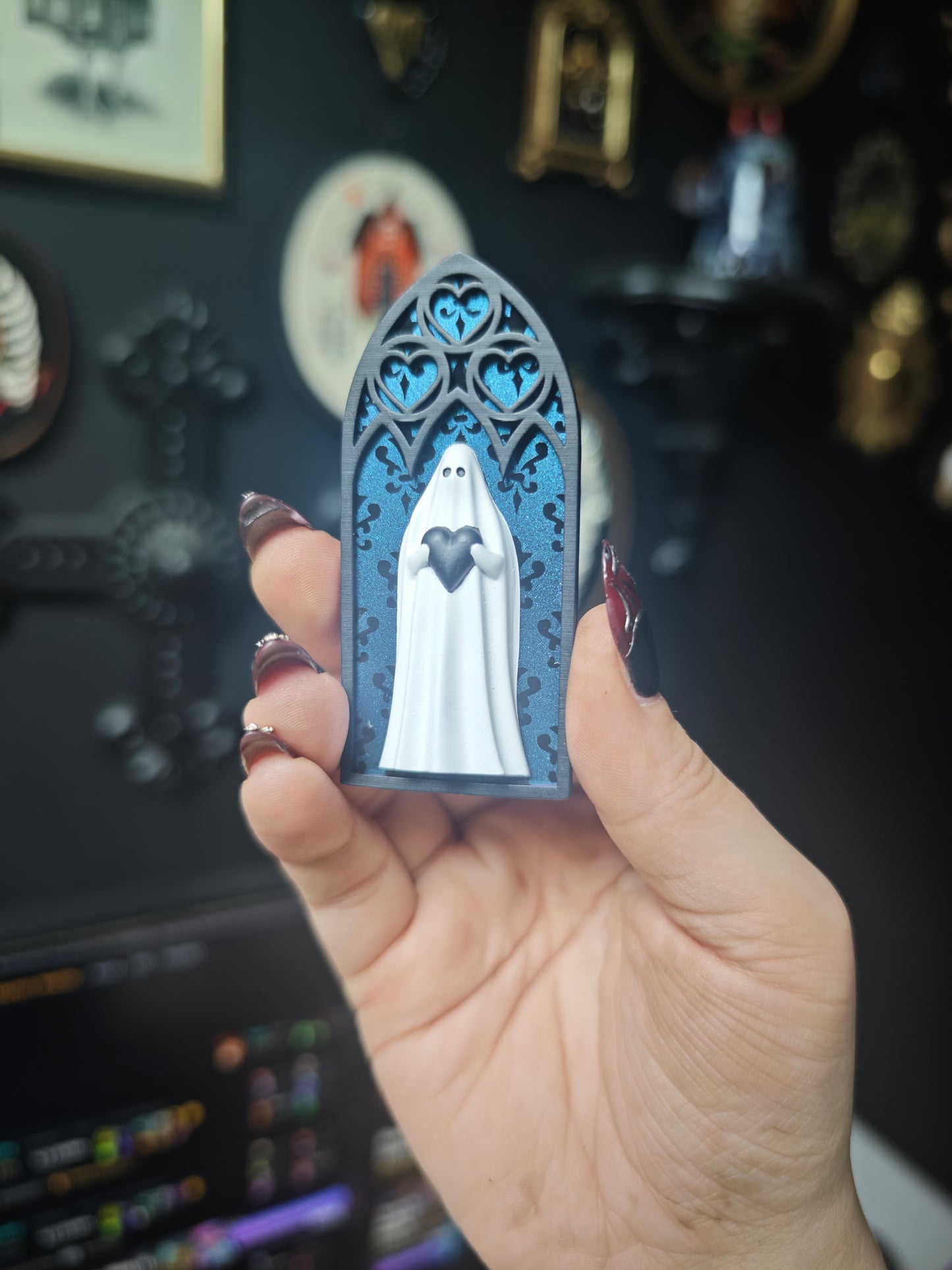 Magnet fantôme cathédrale duochrome baroque arche coeur