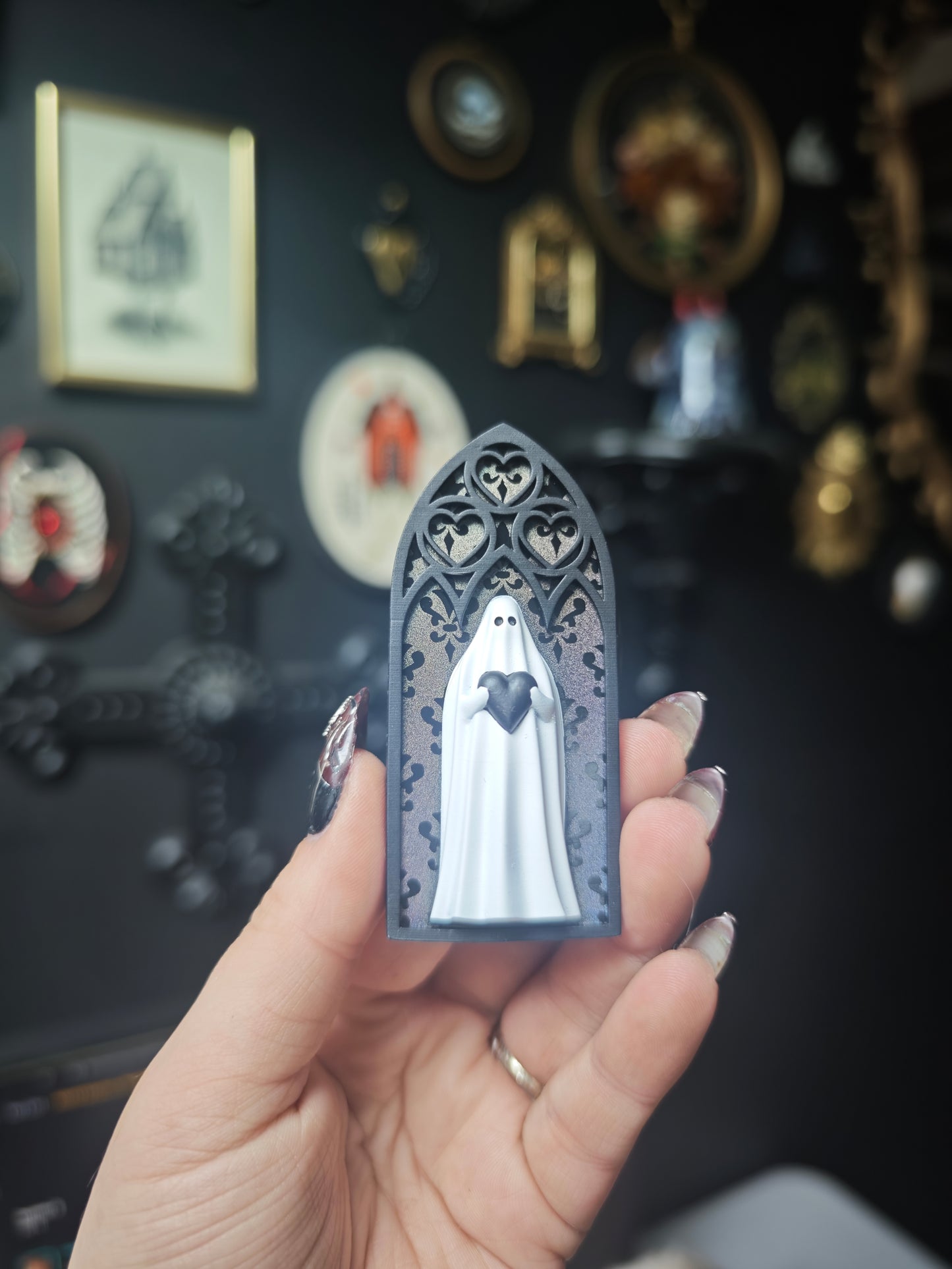 Magnet fantôme cathédrale holographique baroque arche coeur