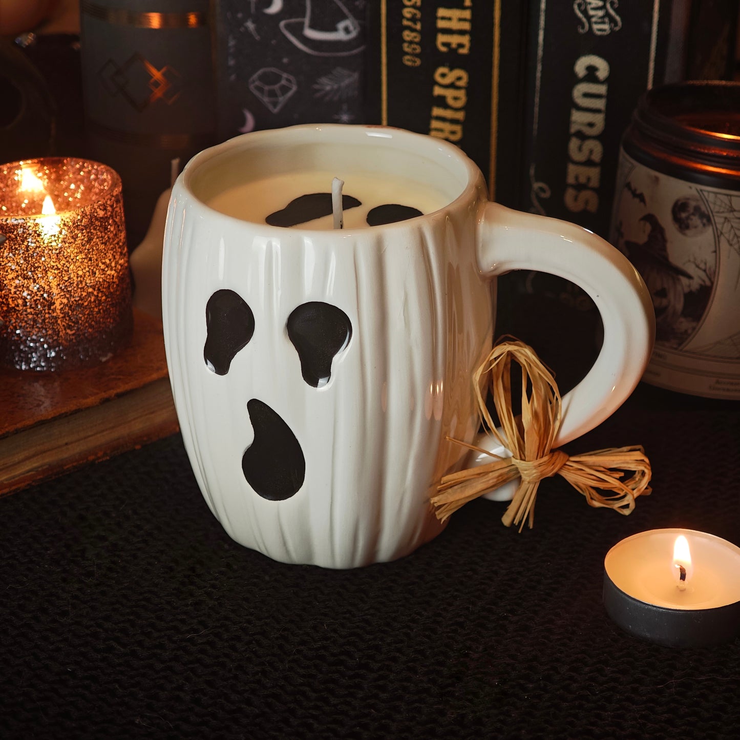 Bougie Halloween Ghost face