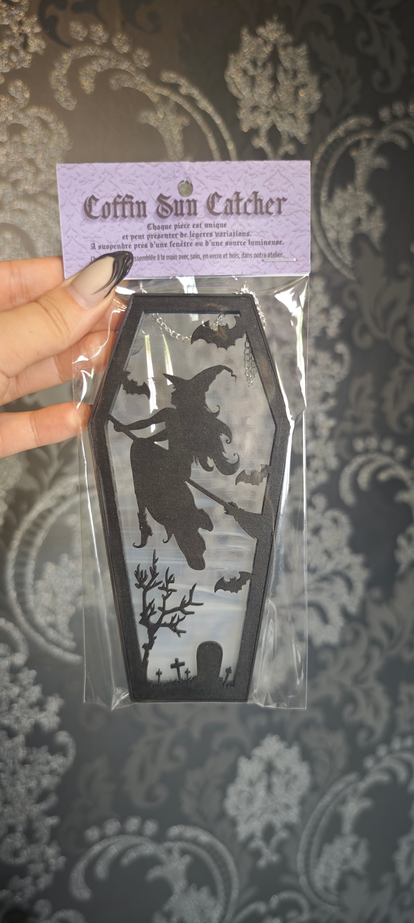 Cercueil verre sorcière fumée blanche 2