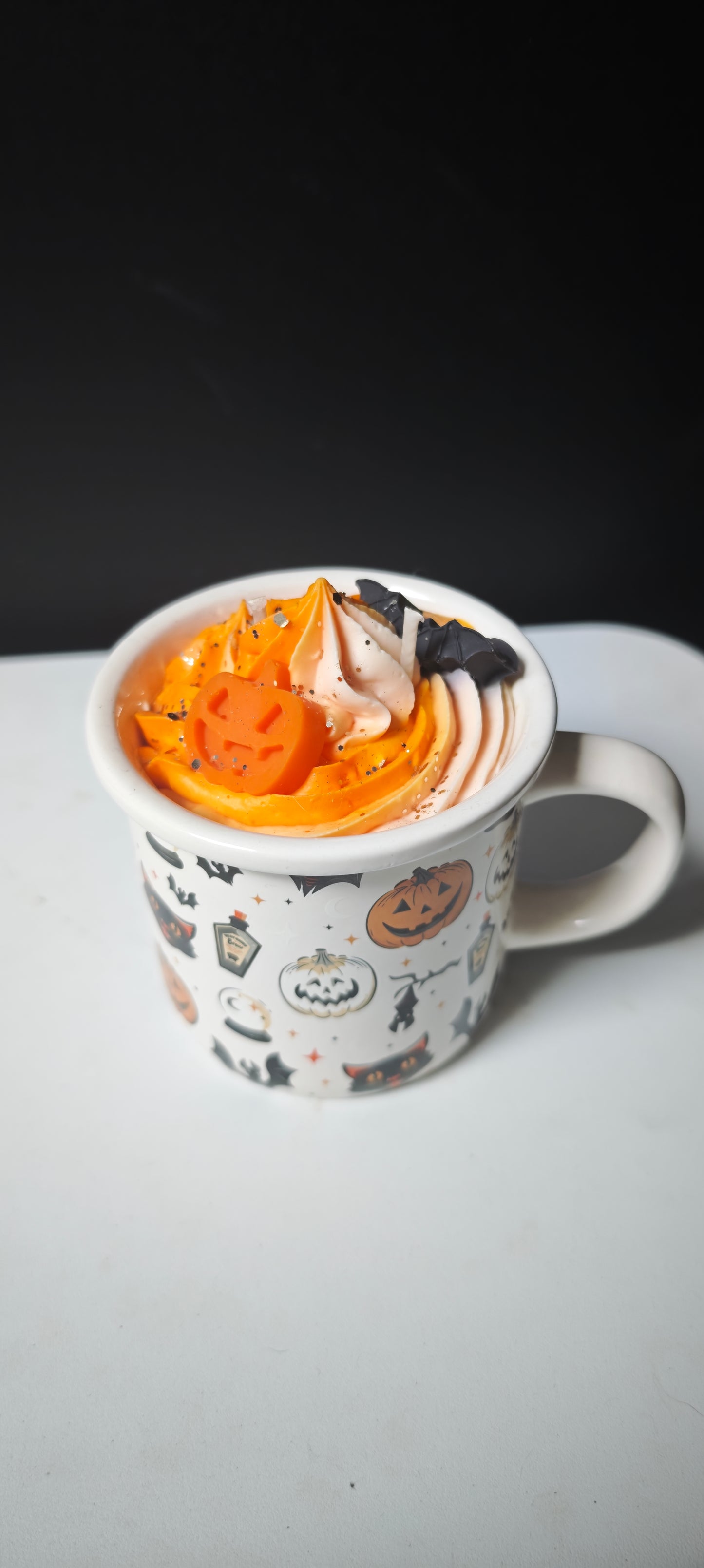 Bougie mug Happy Halloween version Pop corn