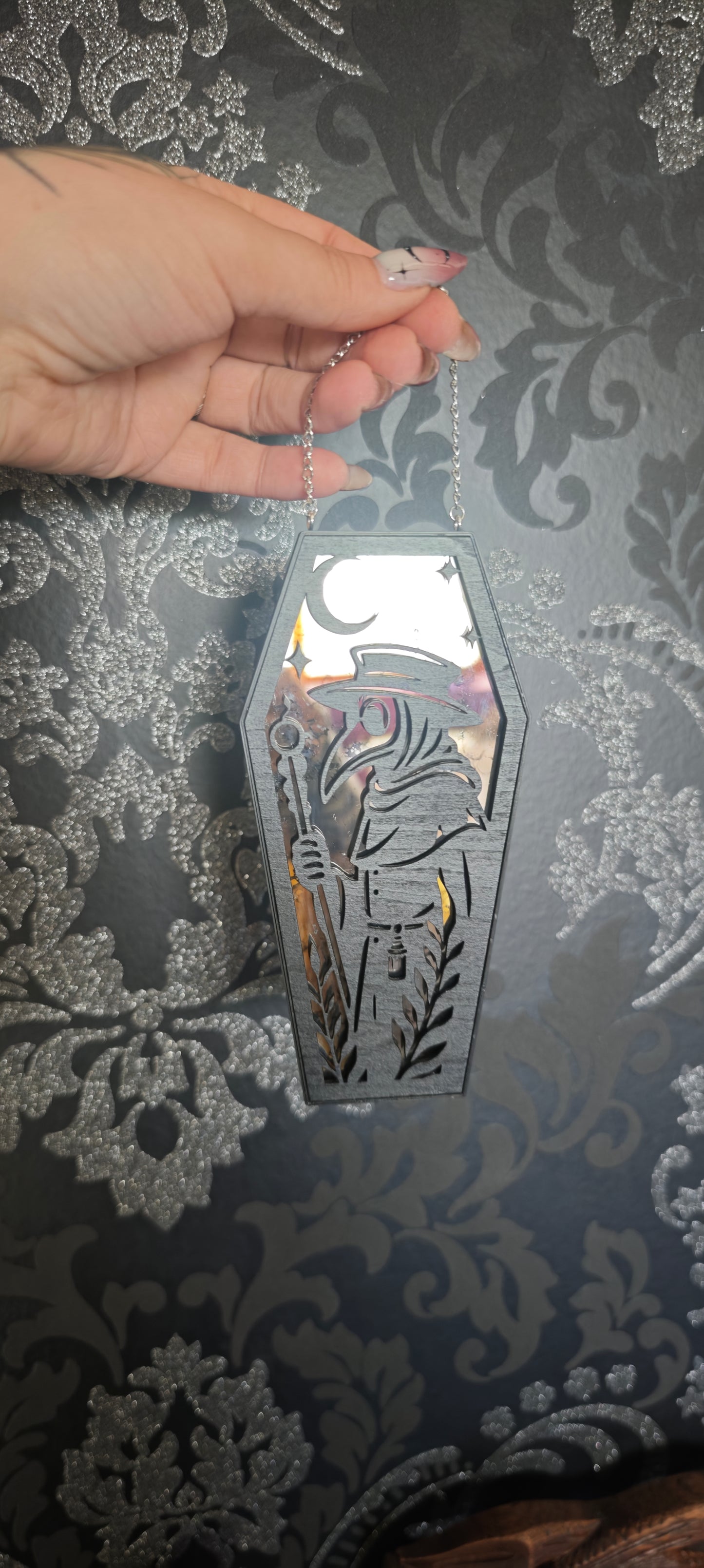 Cercueil verre Plague verre miroir