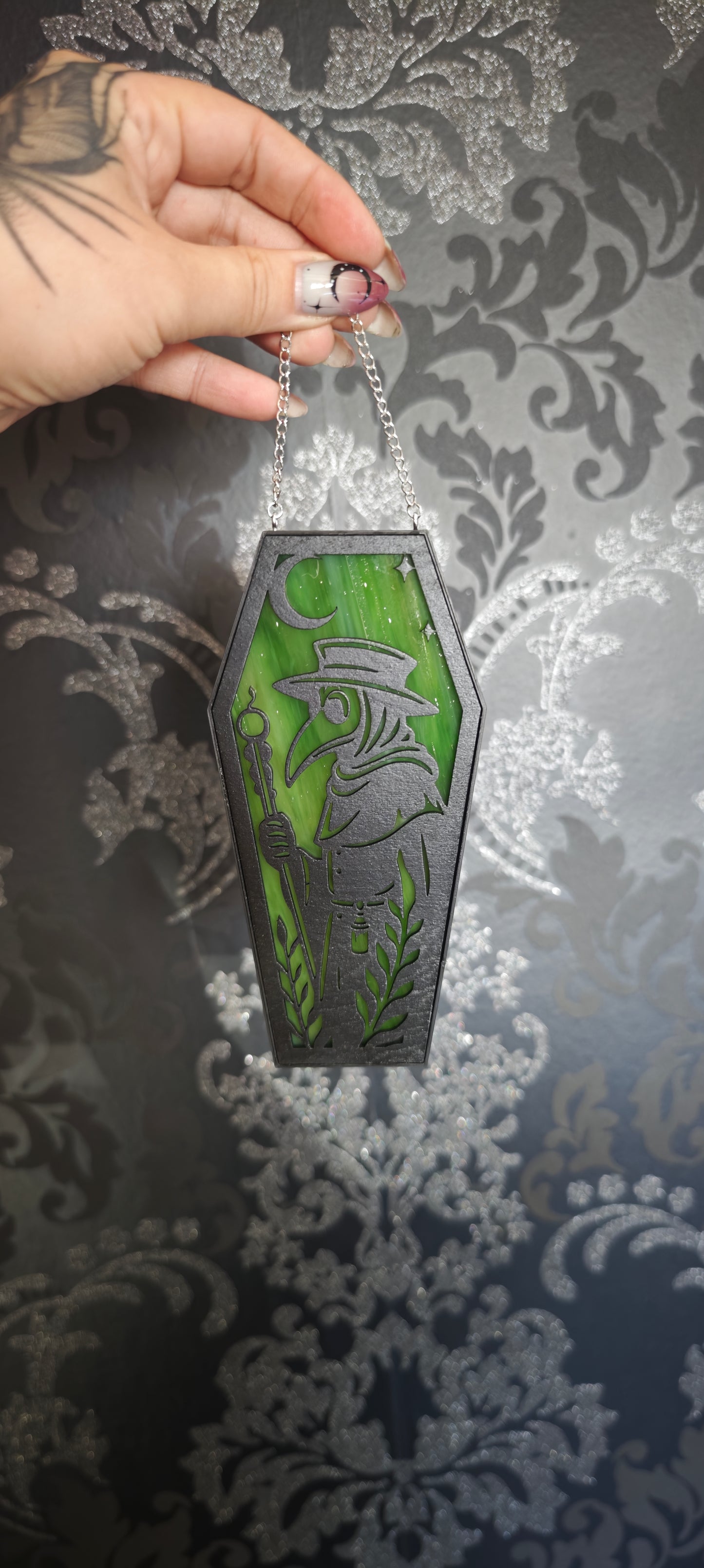Cercueil verre Plague vert
