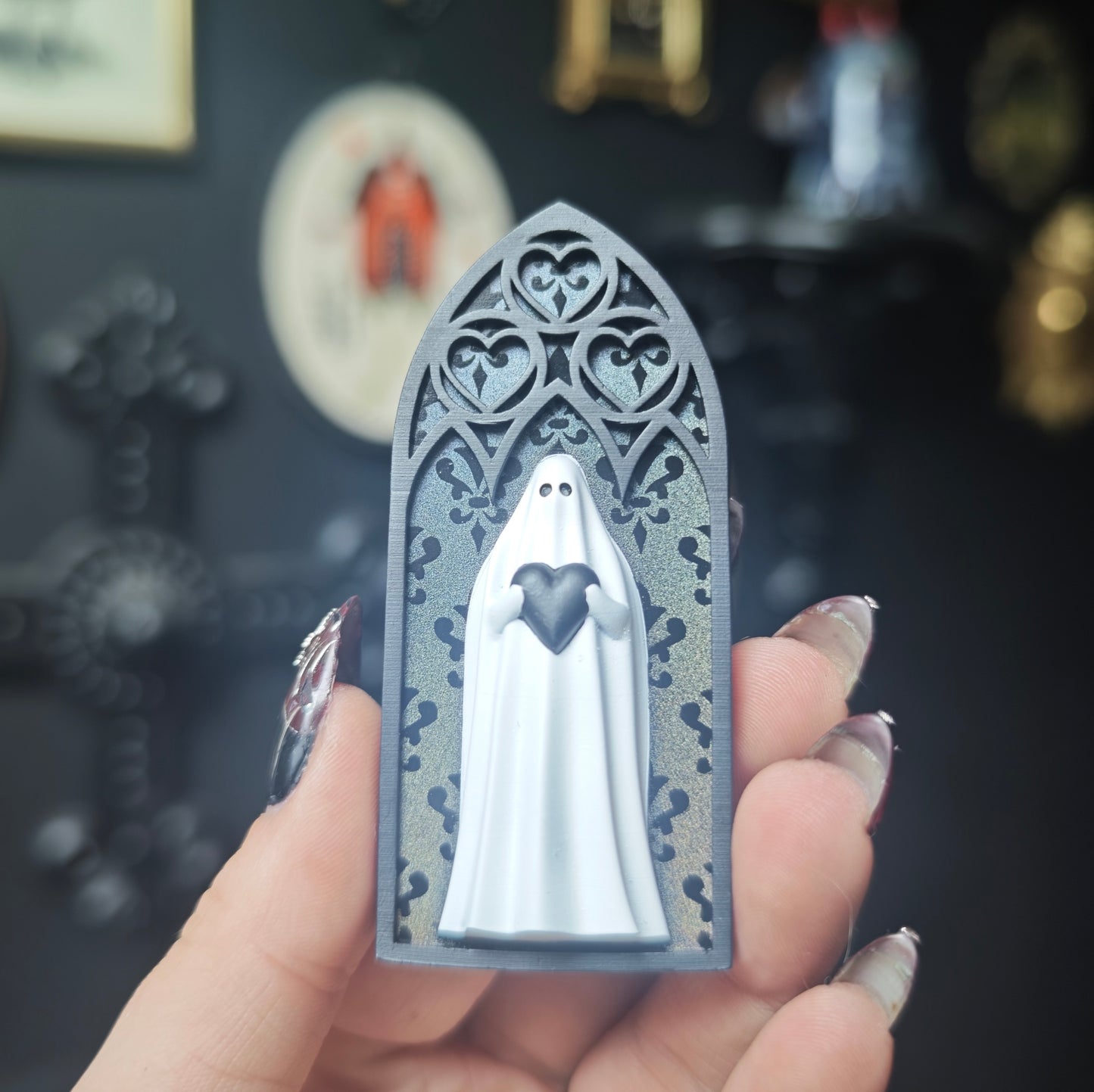 Magnet fantôme cathédrale holographique baroque arche coeur