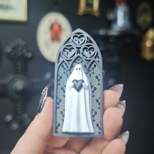 Magnet fantôme cathédrale holographique baroque arche coeur