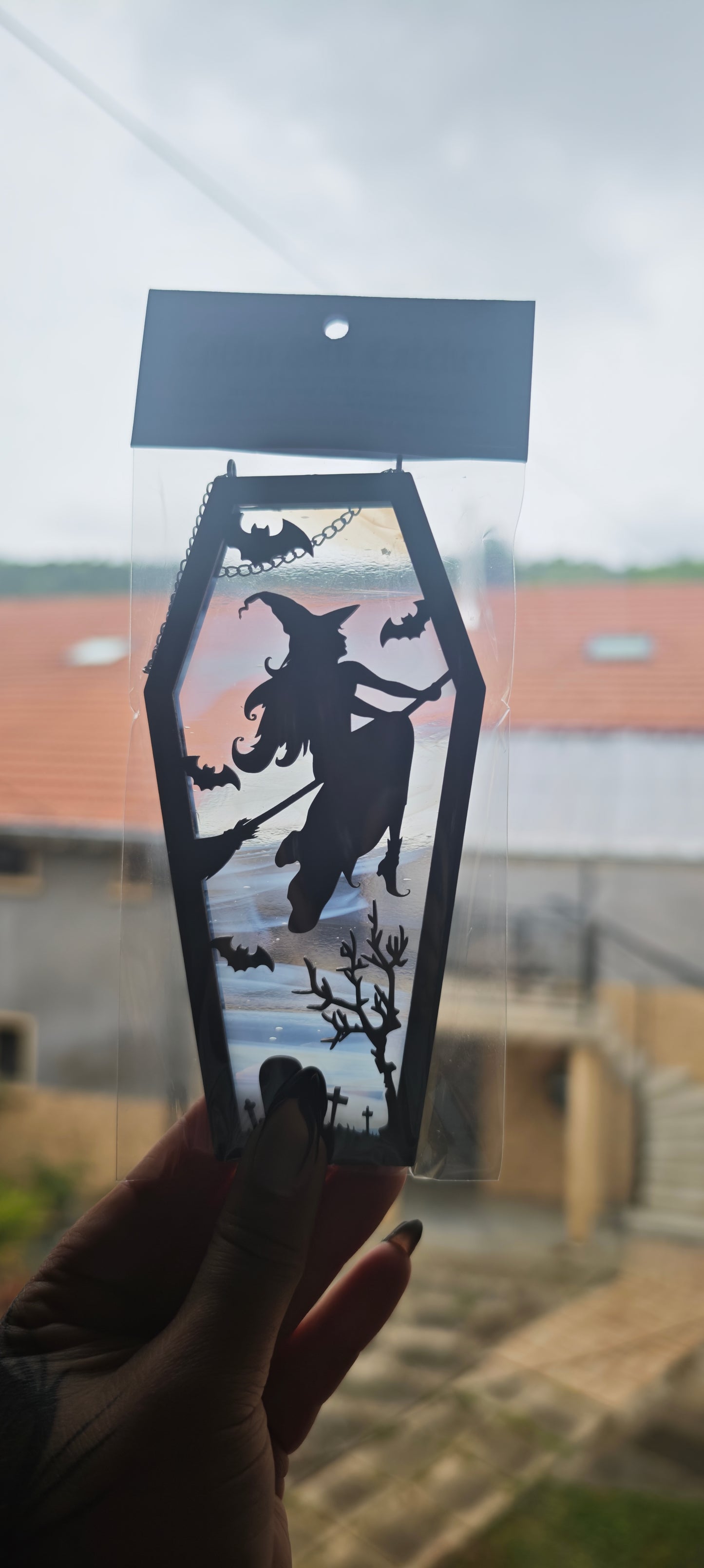 Cercueil verre sorcière fumée blanche 1