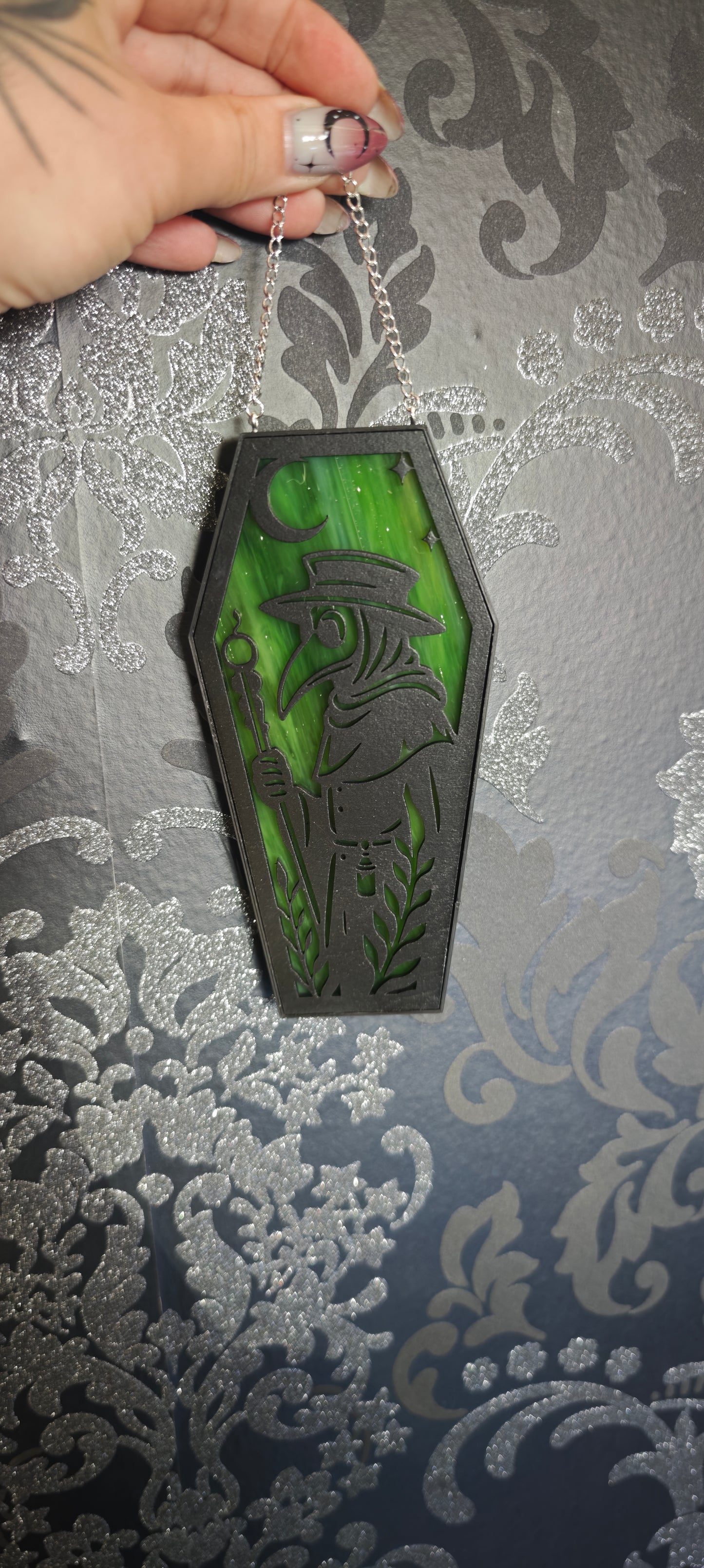 Cercueil verre Plague vert