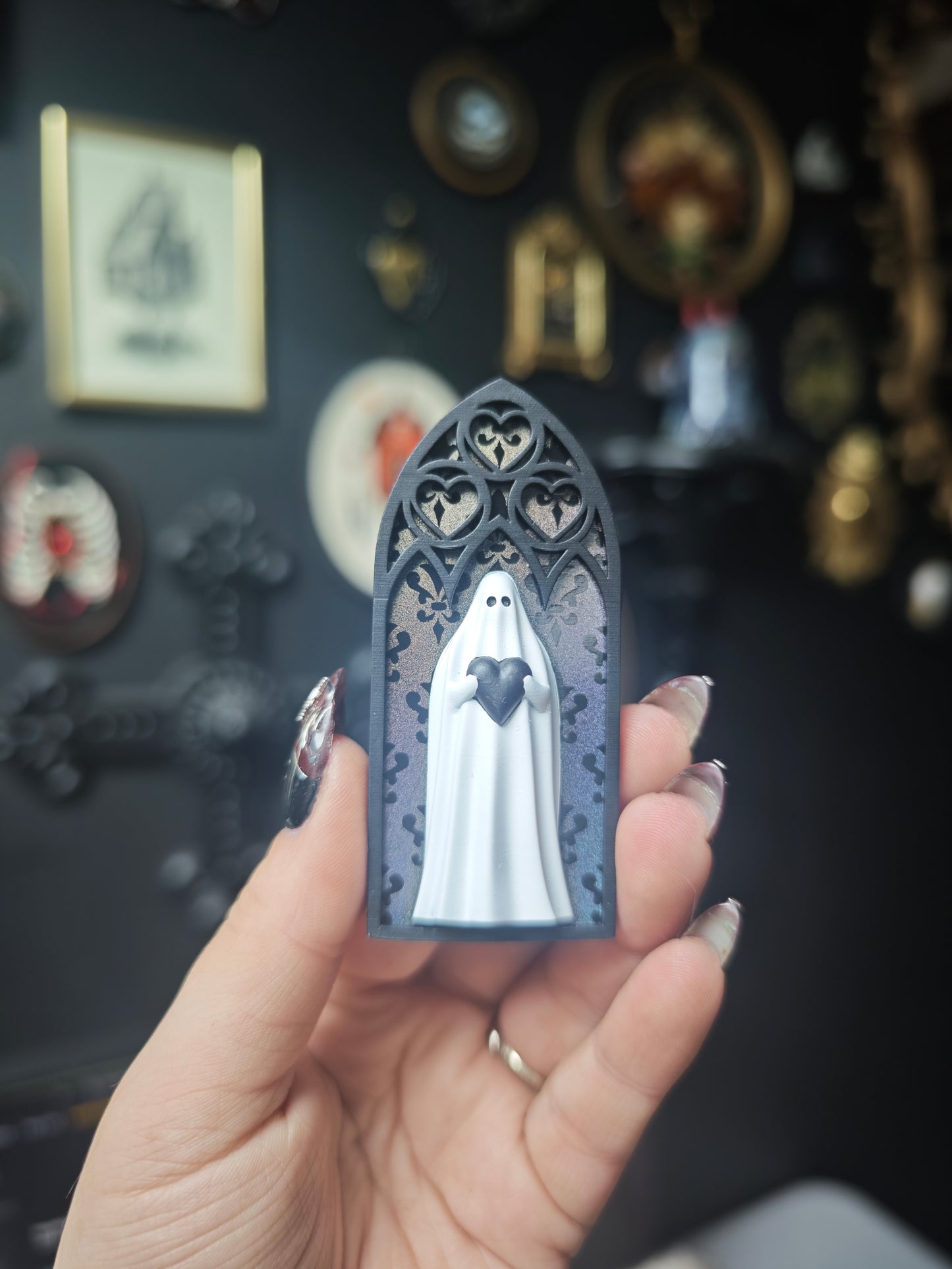 Magnet fantôme cathédrale holographique baroque arche coeur