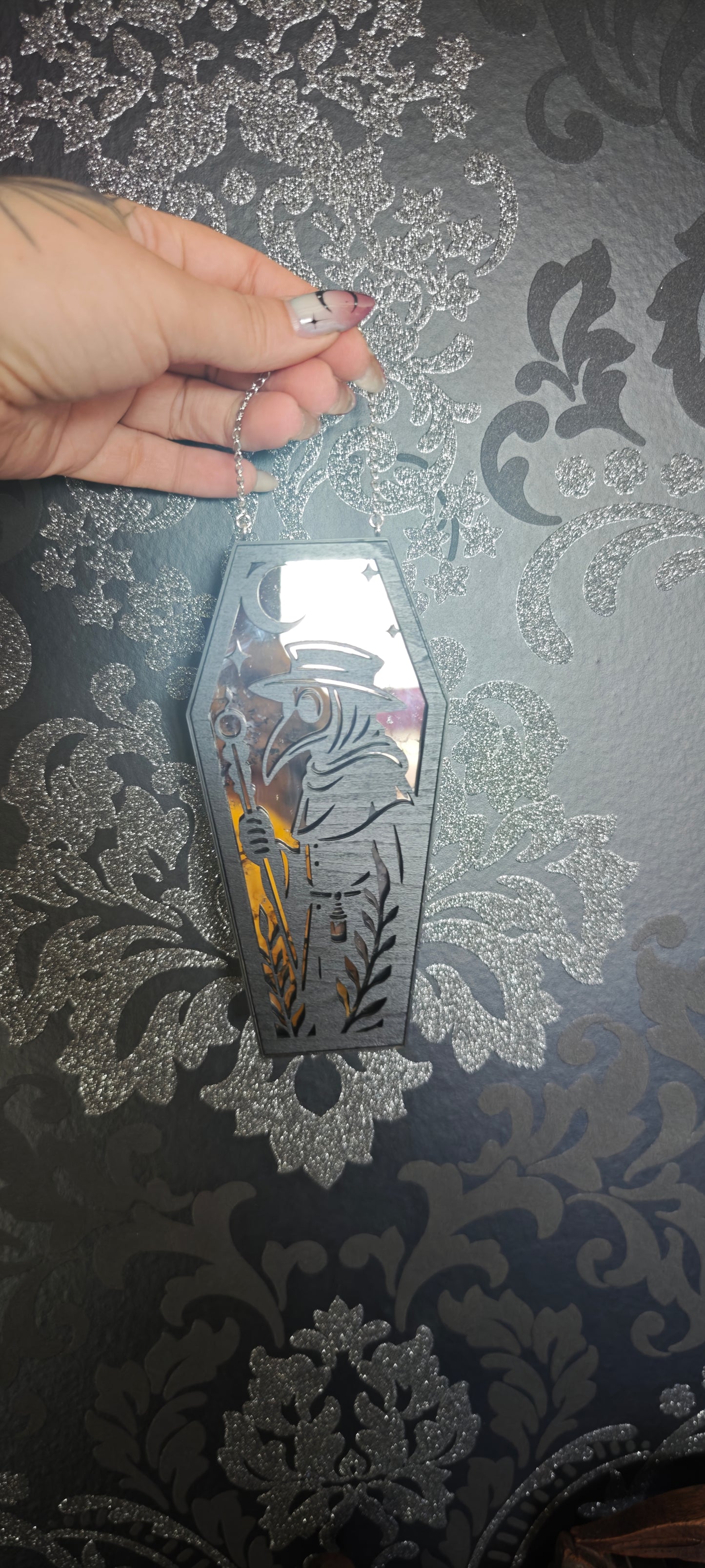 Cercueil verre Plague verre miroir