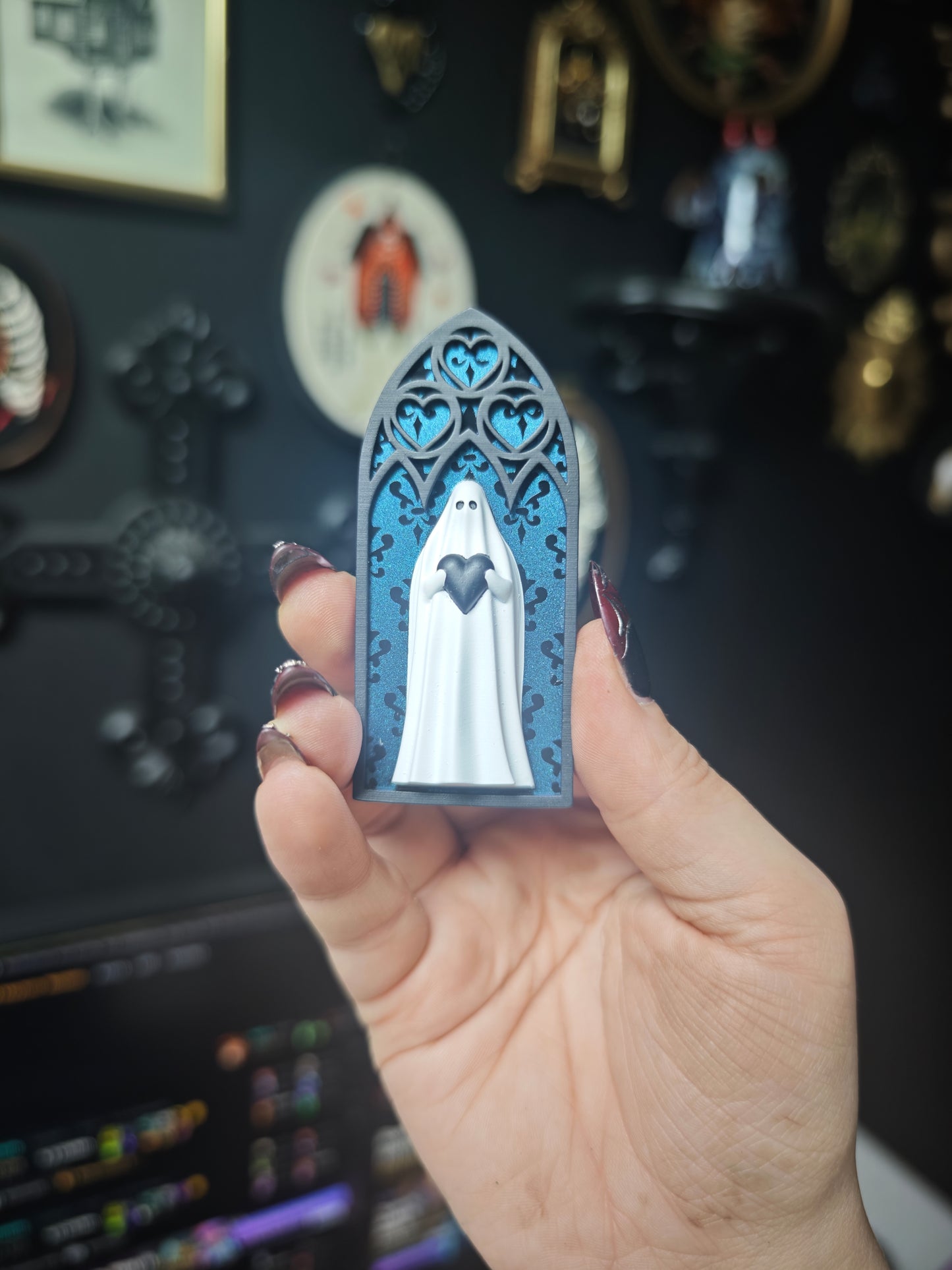 Magnet fantôme cathédrale duochrome baroque arche coeur