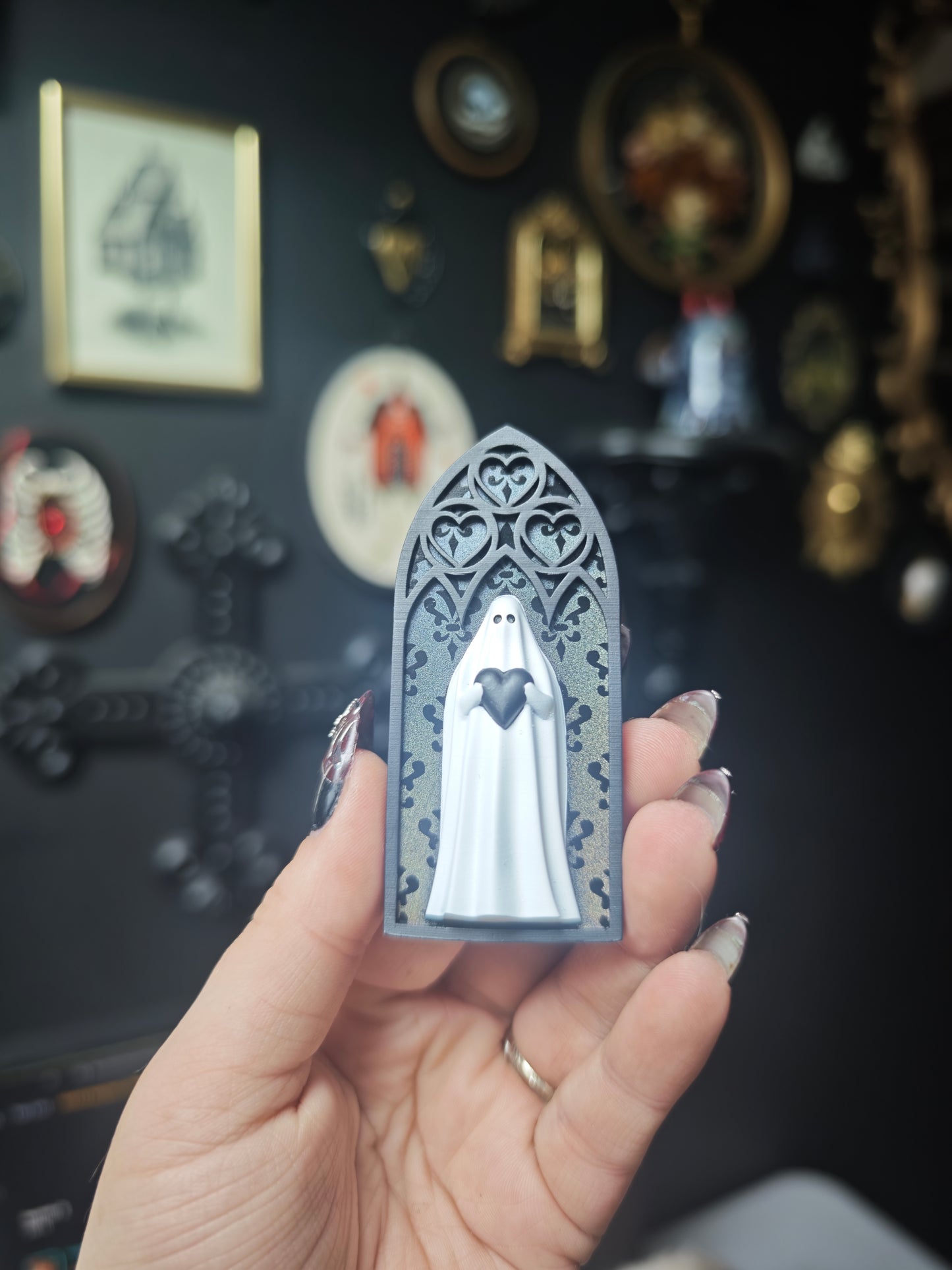 Magnet fantôme cathédrale holographique baroque arche coeur