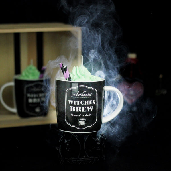 Bougie gourmande mug Witches brew (pistache, praline, amande) le